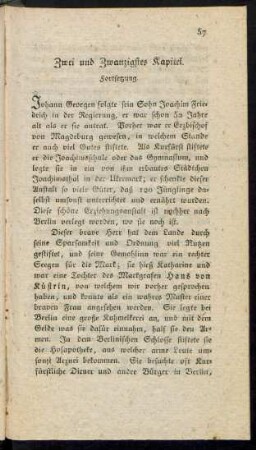Zwei und Zwanzigstes Kapitel. Fortsetzung