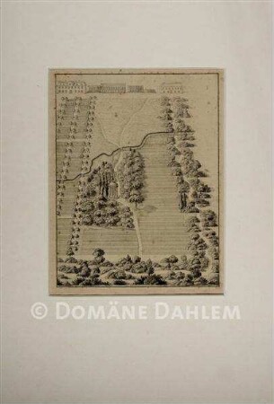 Federzeichnung "Gartenplan"