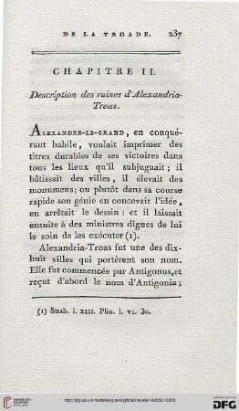 Chapitre II: Description des ruines d’Alexandria-Troas