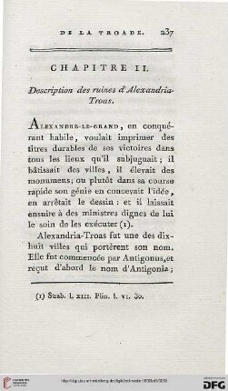 Chapitre II: Description des ruines d’Alexandria-Troas