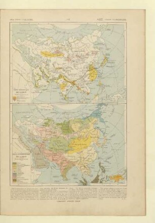 Asie. Carte économique