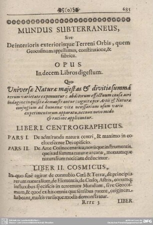 Mundus Subterraneus.