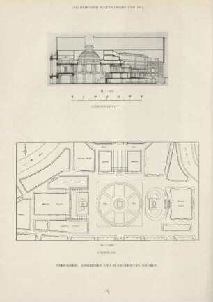 Längenschnitt ; Lageplan