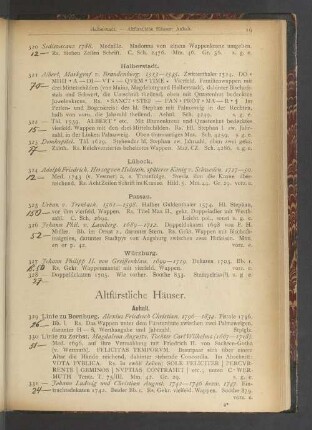 Altfürstliche Häuser