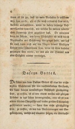 Daseyn Gottes