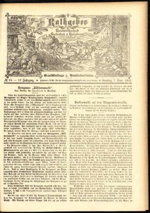 Ausgabe vom Sonntag, den 07. September 1902.