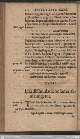 XXXII. Ipsâ dissimulatione famae, fama augetur