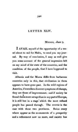 XLV. Myconi. Thoughts and observations relative to the people whom the author has seen.