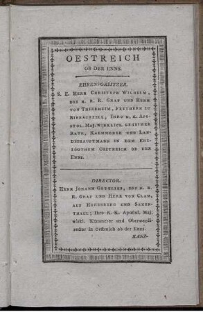 Oestereich ob der Enns.