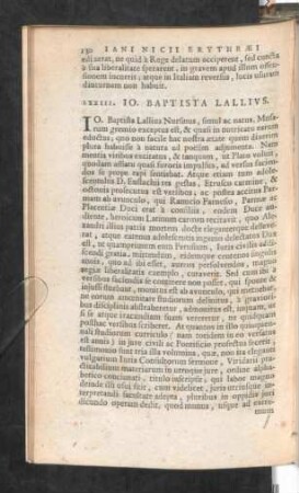 LXXIII. Io. Baptista Lallius.