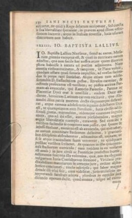 LXXIII. Io. Baptista Lallius.