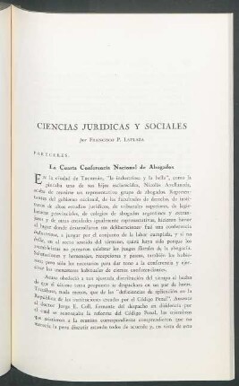 Pareceres - La Cuarta Conferencia Nacional de Abogados