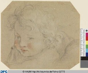 Kopf eines Kleinkindes (Studie für einen Engel oder Putto?)