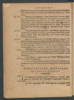 Libri Italico, Hispanico Et Gallico Idiomate conscripti.