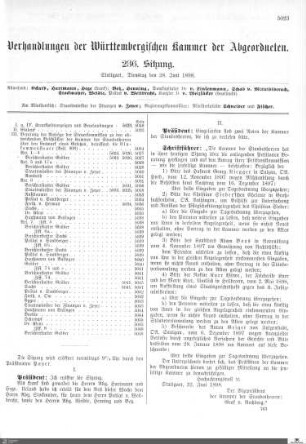 236. Sitzung, Stuttgart, 28.6.1898