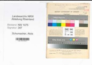 Entnazifizierung Alois Schumacher , geb. 06.08.1907 (Lehrer)