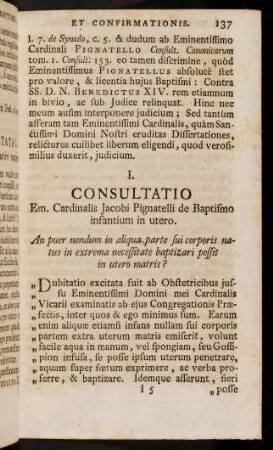 137-155, I. Consultatio.