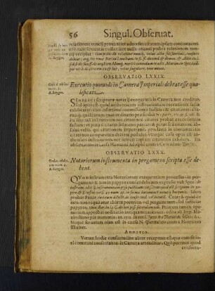 Observatio LXXX. Notariorum instrumenta in pergameno scripta esse debent.