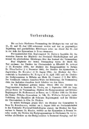 Vorberatung