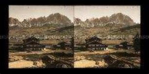 Blick von Campo d Ampezzo zur Cristallogruppe