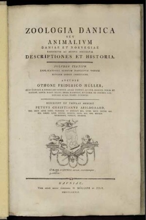 Vol. 3: Zoologia Danica Sev Animalivm Daniae Et Norvegiae Variorvm ac Minvs notorvm Descriptiones et Historia. Vol. 3