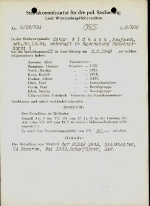 Widmann, Oskar