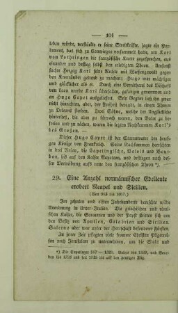 29. Eine Anzahl normännischer Edelleute erobert Neapel und Sicilien