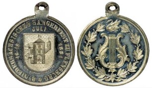 Anhängemedaille auf das niedersächsische Sängerfest