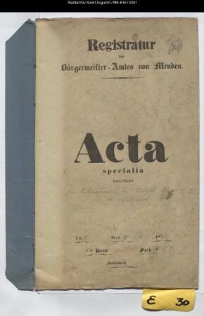 Aufbewahrung, Transport und Verkauf von Schießpulver - specialia -