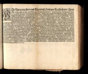 Wir Burgermeister vnd Rhatt deß Heyligen Reichs freyer Statt Cölln, stellen ausser zweiffel, allen Mitburger- vnd Einwöhnern seyen, ohne sonderbahre wiederholung, vnsere successiuè beschehene Erinner- vnd Warnungen gueter massen bekant ...