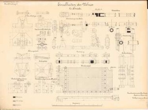 Kanalisierung der Oder Schleuse, Sowade: Wehr: Details 1:5