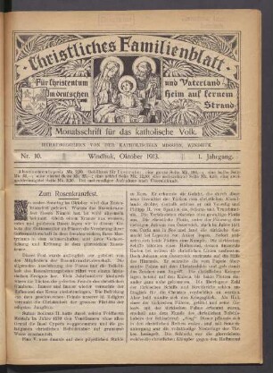 Nr. 10. Oktober 1913