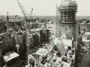 Ehem. Residenzschloß : Baustelle ehem. Residenzschloß (Wiederaufbau begonnen 1991)