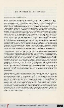 Die Funktion des Kunstwerks