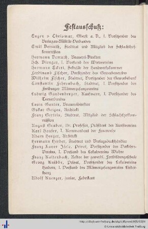 Festausschuß.