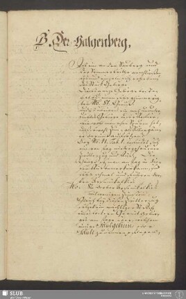 B. Der Galgenberg