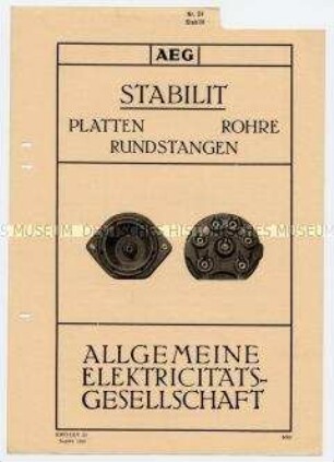 Stabilit (Platten, Rohre, Rundstangen)