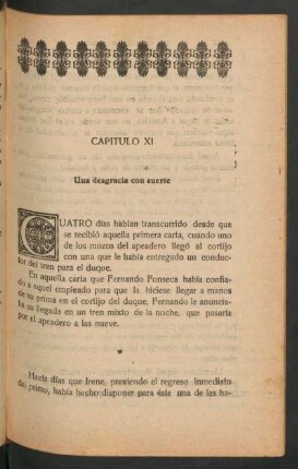 Capítulo XI - Una desgracia con suerte