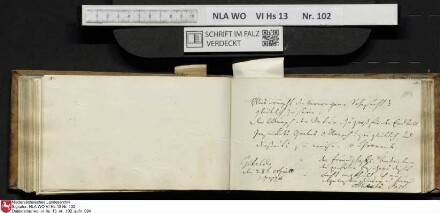 Stammbuch des Johann Christian Wilhelm Schütze aus                            Braunschweig