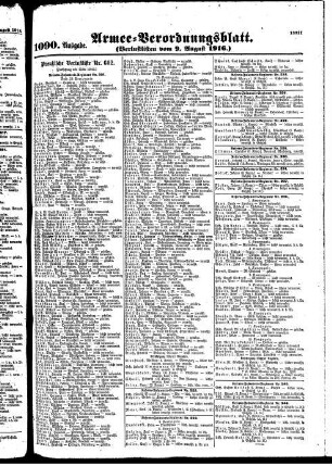 1090.Ausgabe. Mittwoch, 9. August 1916