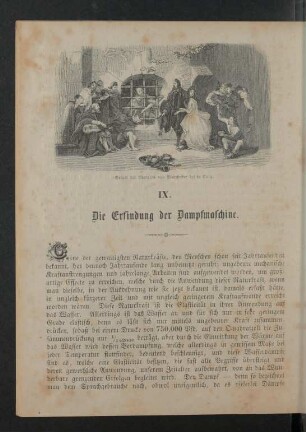 IX. Die Erfindung der Dampfmaschine.