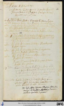 [fol. 42] Rektorat Johann Christoph Brunckh 1666