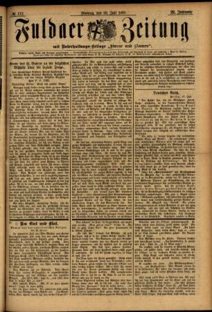 Ausgabe vom Montag, den 29. Juli 1895.