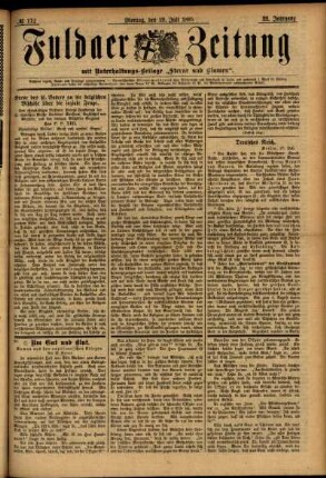 Ausgabe vom Montag, den 29. Juli 1895.