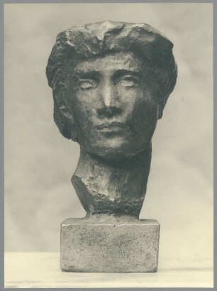 Mädchenkopf, 1914, Bronze