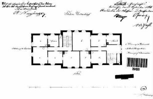 Unterschüpf: Empfangsgebäude Verwaltungsgebäude Grundriß 2.Stock