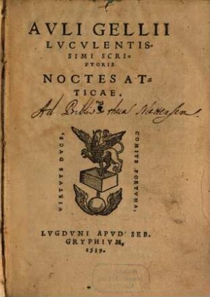 Noctium atticarum opus