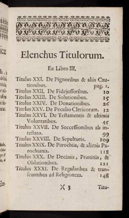 3r-6v, Elenchus Titulorum