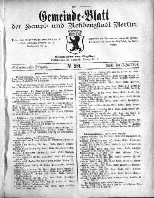 1904,29: No. 29, 17. Juli 1904