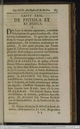Caput XXIX. De Physica Et Re Medica